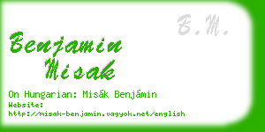 benjamin misak business card